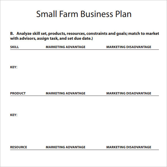 agricultural business plan sample pdf