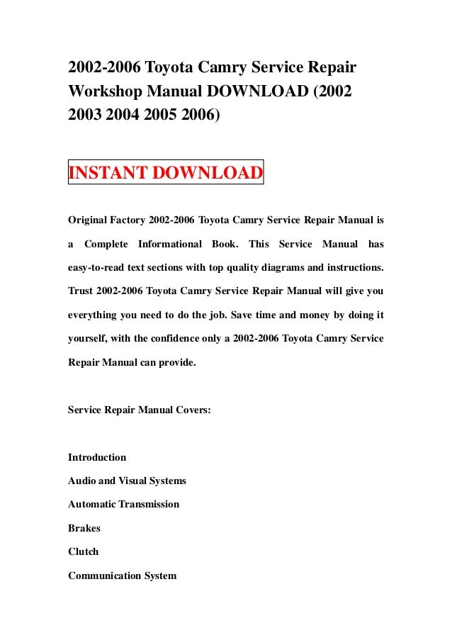 2002 toyota rav4 repair manual free download