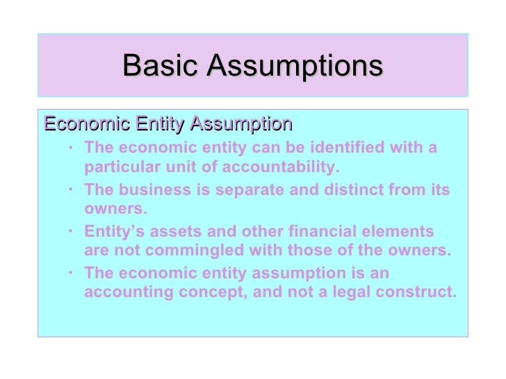 Describe The Basic Assumptions Of Economics