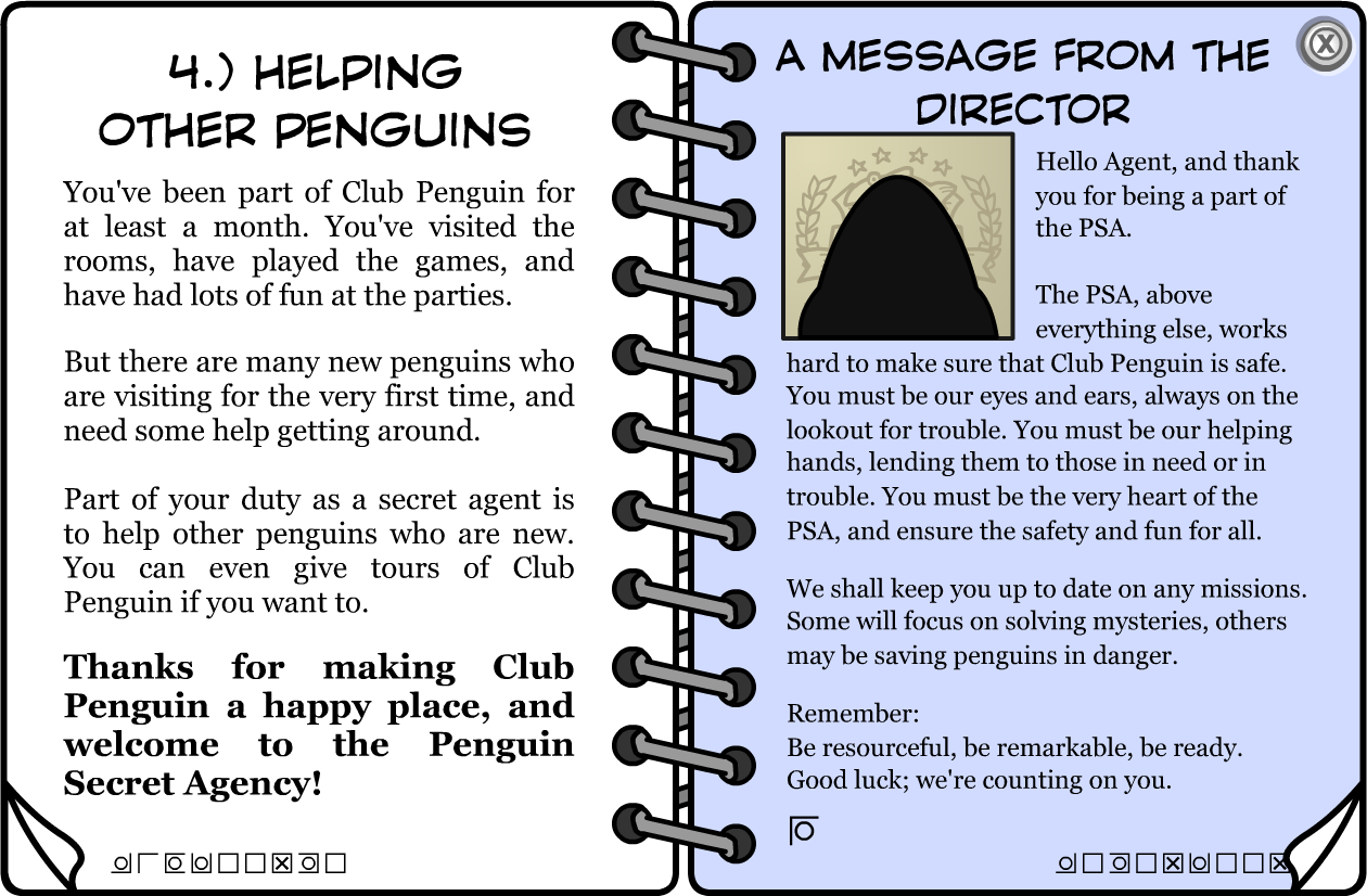 club penguin secret agent handbook codes
