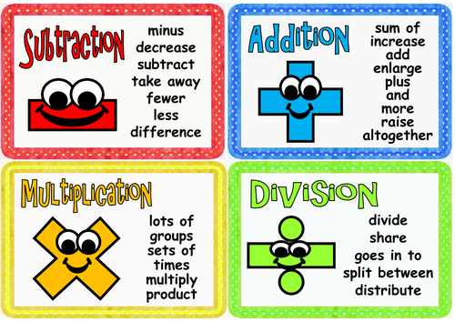 addition subtraction multiplication and division pdf