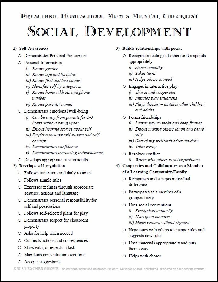 autism checklist pdf