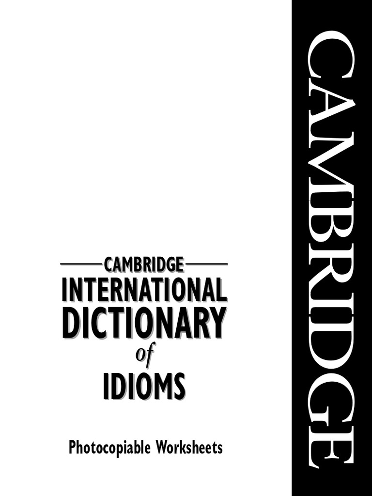 cambridge dictionary of idioms and phrases pdf
