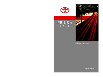 2012 prius owners manual pdf
