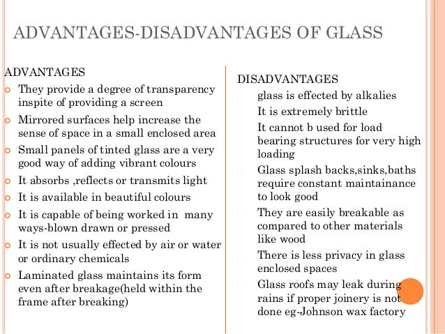 advantage and disadvantage application form