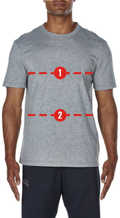 canterbury shirt size guide