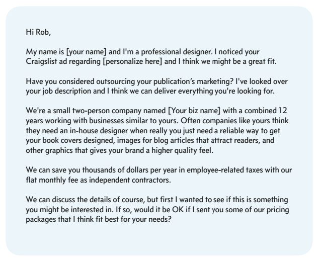 cold calling sample cover letter