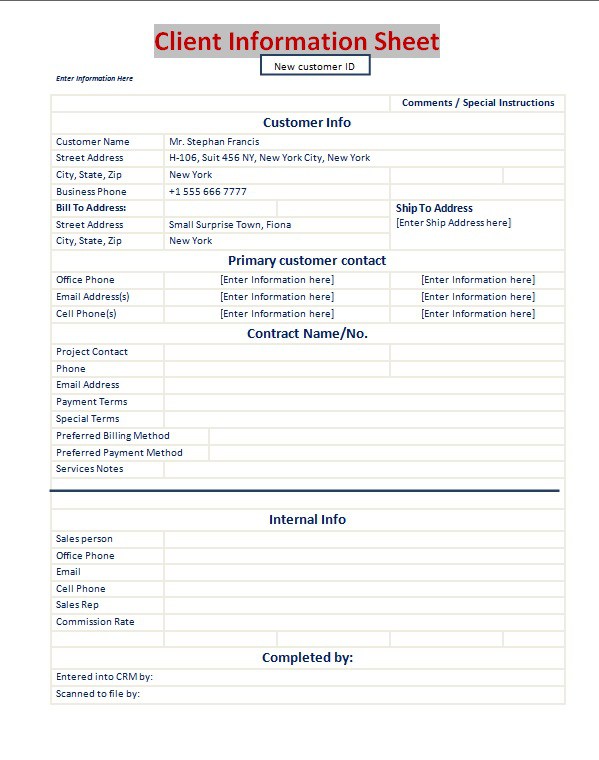 client information sheet pdf
